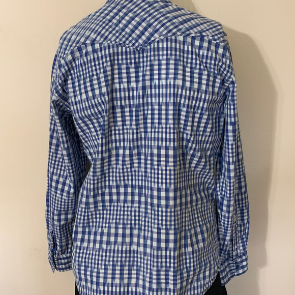 GUESS AUSTIN SLIM FIT PLAID LONG SLEEVE SHIRT - Picture 3 of 5